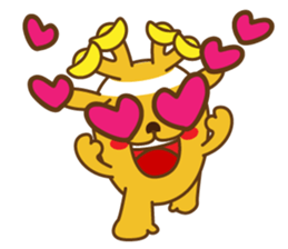 golden lulu deer the first words sticker #9763944