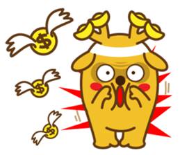 golden lulu deer the first words sticker #9763949