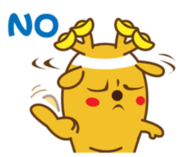 golden lulu deer the first words sticker #9763960