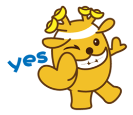 golden lulu deer the first words sticker #9763966