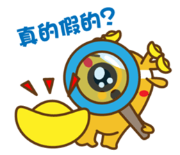 golden lulu deer the first words sticker #9763968