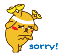 golden lulu deer the first words sticker #9763970