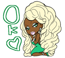 Black girls 3 sticker #9764576