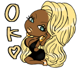 Black girls 3 sticker #9764577