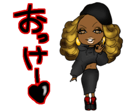 Black girls 3 sticker #9764578