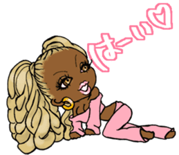 Black girls 3 sticker #9764580