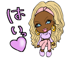 Black girls 3 sticker #9764581