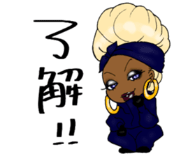 Black girls 3 sticker #9764584