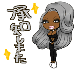 Black girls 3 sticker #9764586