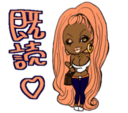 Black girls 3 sticker #9764588