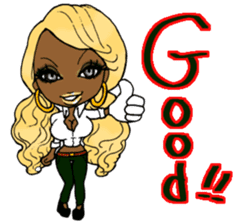 Black girls 3 sticker #9764589