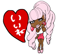 Black girls 3 sticker #9764590