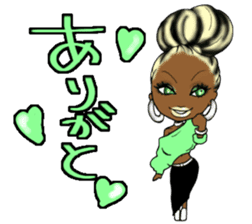 Black girls 3 sticker #9764592