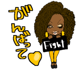 Black girls 3 sticker #9764597