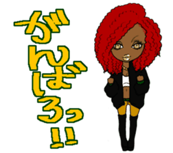 Black girls 3 sticker #9764598