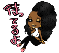 Black girls 3 sticker #9764599
