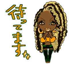 Black girls 3 sticker #9764600