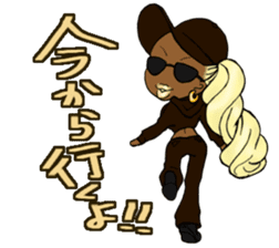 Black girls 3 sticker #9764604