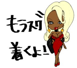 Black girls 3 sticker #9764605