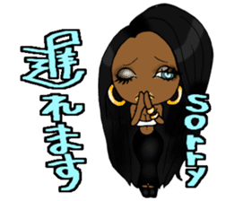 Black girls 3 sticker #9764607
