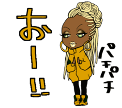 Black girls 3 sticker #9764609