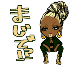 Black girls 3 sticker #9764613