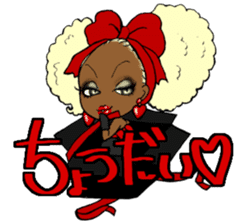 Black girls 3 sticker #9764614
