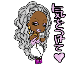 Black girls 3 sticker #9764615