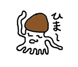 Mushroom cuttlefish sticker sticker #9765359