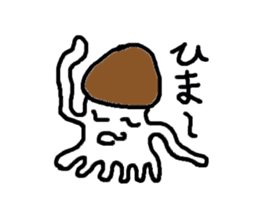 Mushroom cuttlefish sticker sticker #9765359