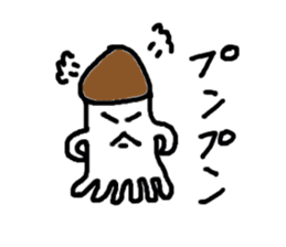 Mushroom cuttlefish sticker sticker #9765360