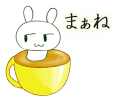 3D Rabbit Latteart sticker #9765658