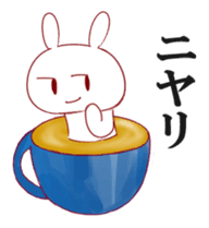 3D Rabbit Latteart sticker #9765659