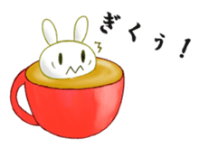 3D Rabbit Latteart sticker #9765667