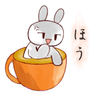 3D Rabbit Latteart sticker #9765673