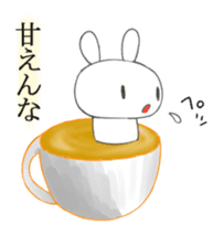 3D Rabbit Latteart sticker #9765675