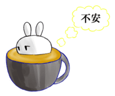 3D Rabbit Latteart sticker #9765677