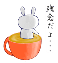 3D Rabbit Latteart sticker #9765678