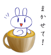 3D Rabbit Latteart sticker #9765681