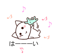 Lovely cat balloon sticker #9765898