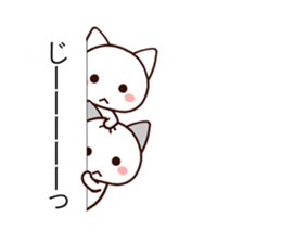 Lovely cat balloon sticker #9765901