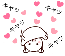 Lovely cat balloon sticker #9765905