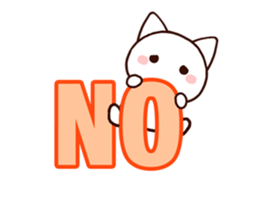 Lovely cat balloon sticker #9765917