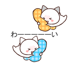 Lovely cat balloon sticker #9765924