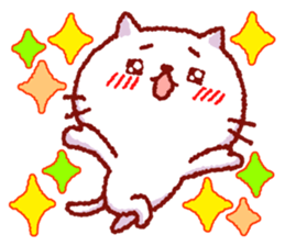 White cat Nekoko. sticker #9766545