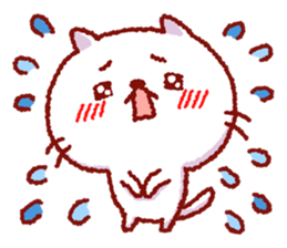 White cat Nekoko. sticker #9766546