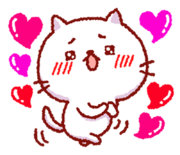 White cat Nekoko. sticker #9766547