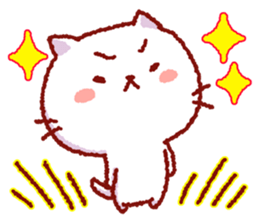 White cat Nekoko. sticker #9766552