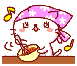 White cat Nekoko. sticker #9766556