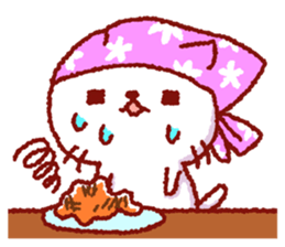White cat Nekoko. sticker #9766557